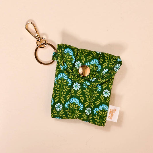 Puffy Earbud Case–Everbloom Forest Green