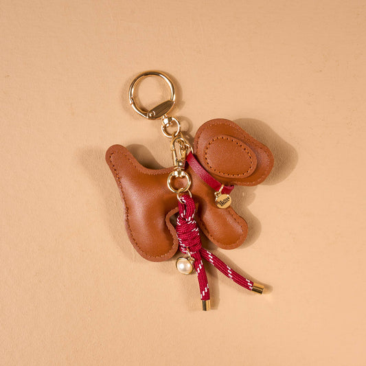 Vegan Leather Bag Charm-Posh Pup