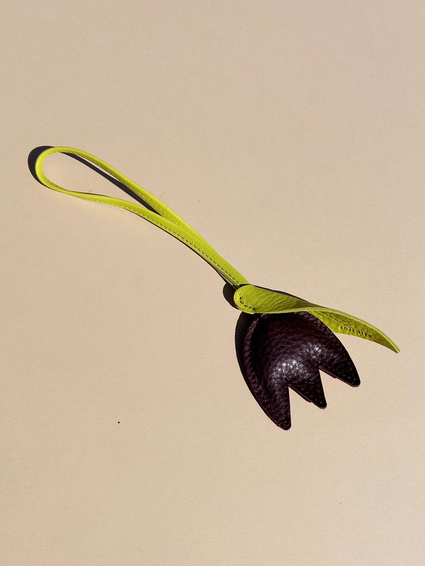 Bag Charm - Plum Tulip