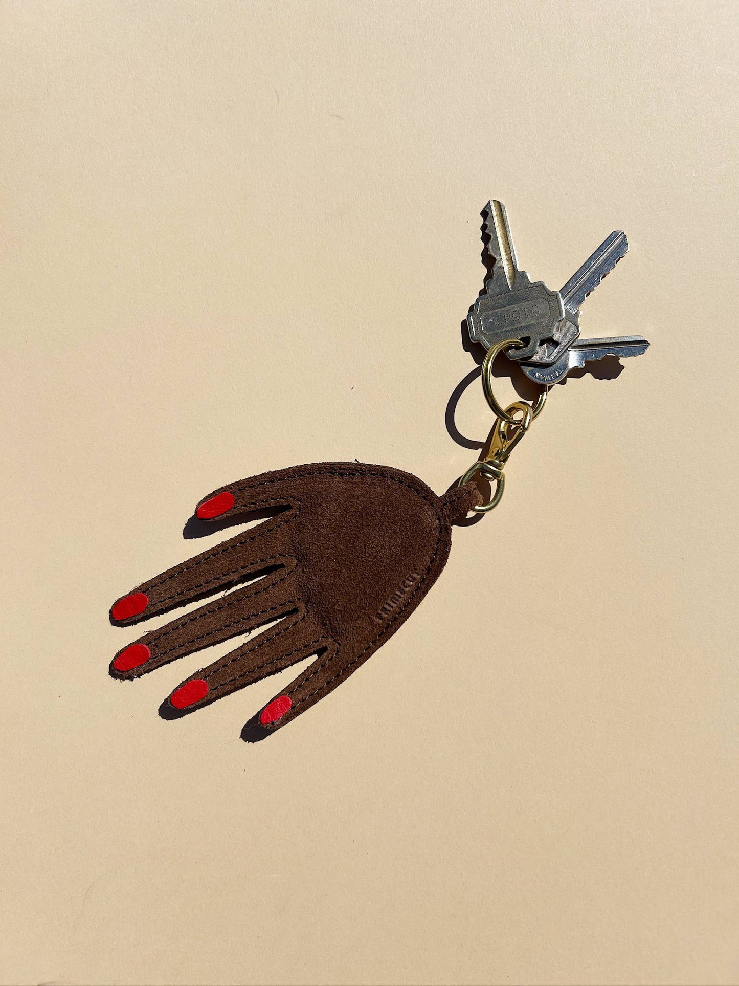 Keychain - Chocolate Hand