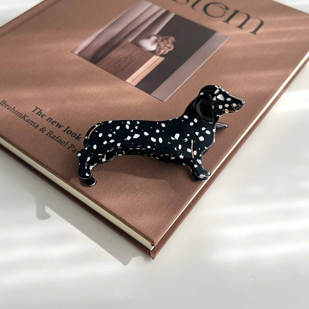 Dachshund Dog Acetate Hair Claw Clip