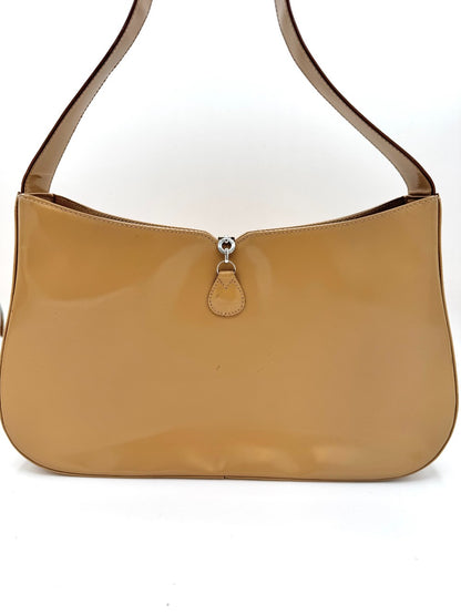 Salvatore Ferragamo Tan Patent Leather Bag|2418