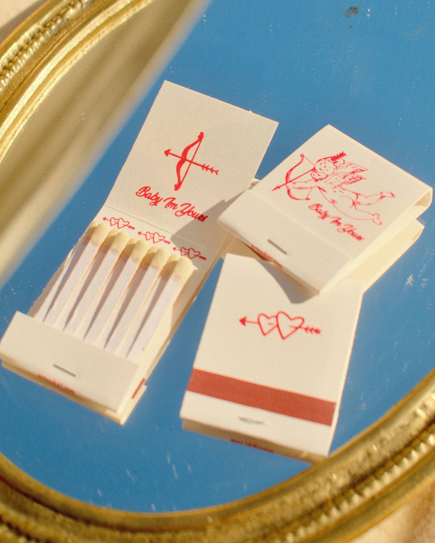 “Baby I’m Yours” cupid Matchbook