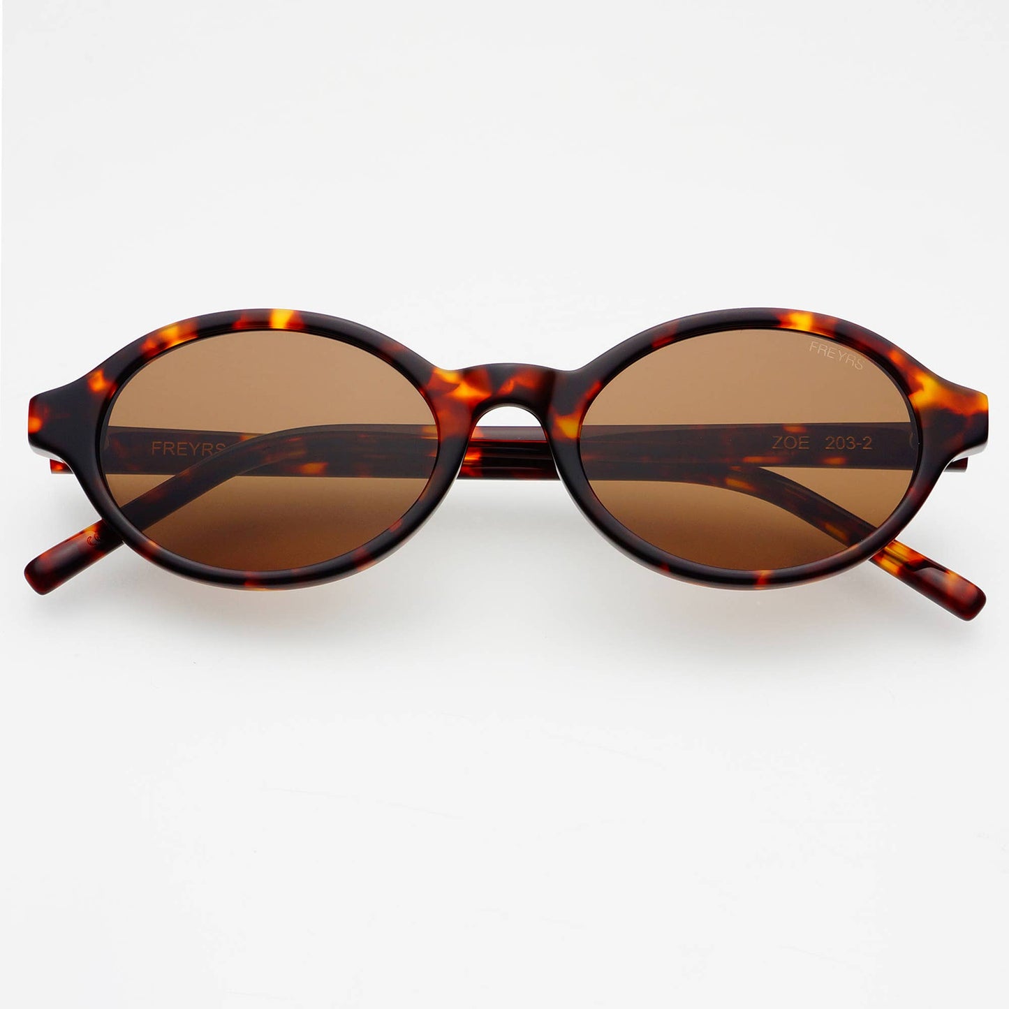 Zoe Acetate Round Womens Sunglasses Tortoise/Brown