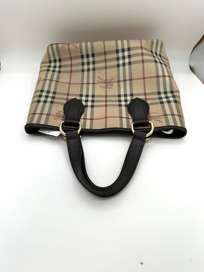 Burberry Haymarket Check Coated Canvas Tote Bag