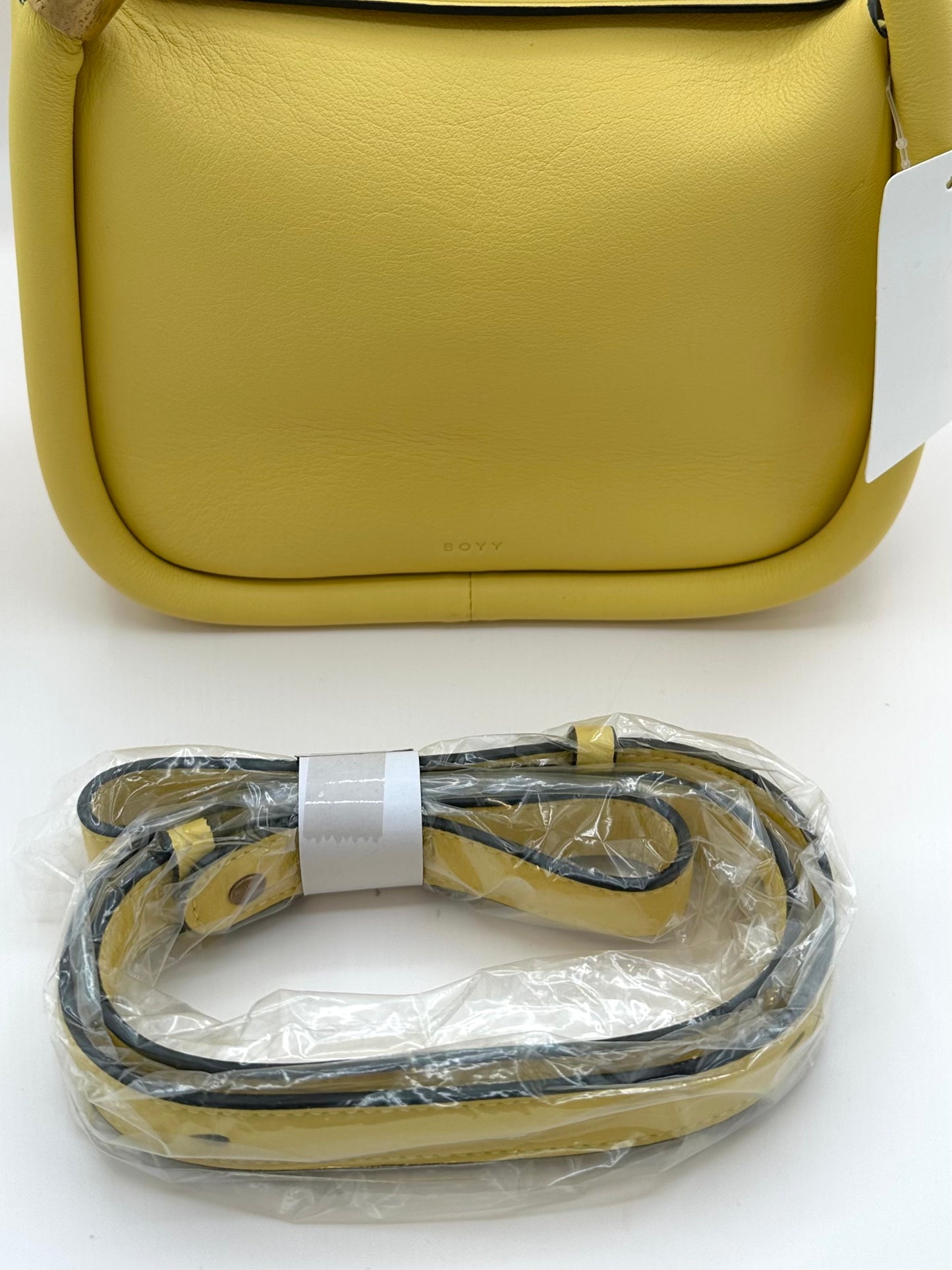 Boyy Yellow Leather 'Wonton 20' Bag