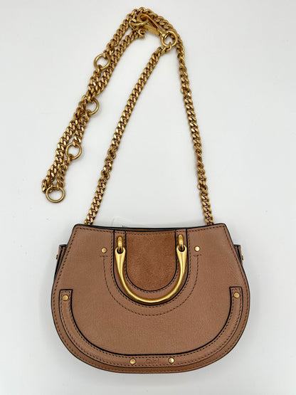 Chloé Brown Leather 'Mini Pixie' Bag