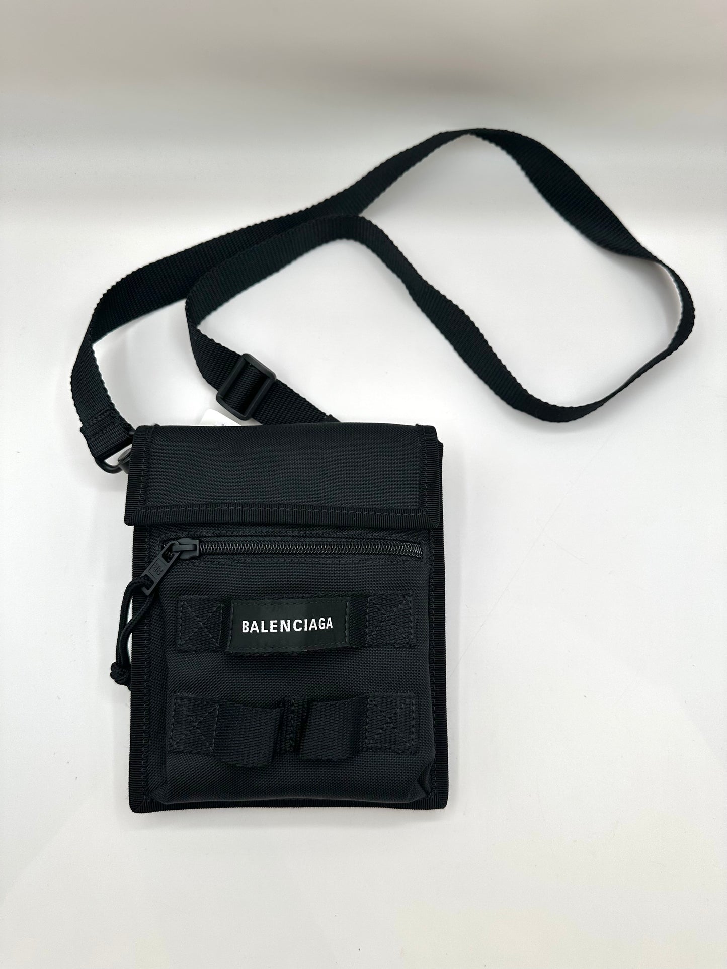 Balenciaga Black Small Army Nylon Pouch