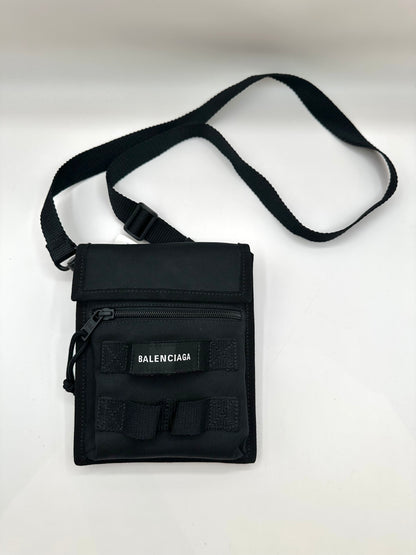 Balenciaga Black Small Army Nylon Pouch