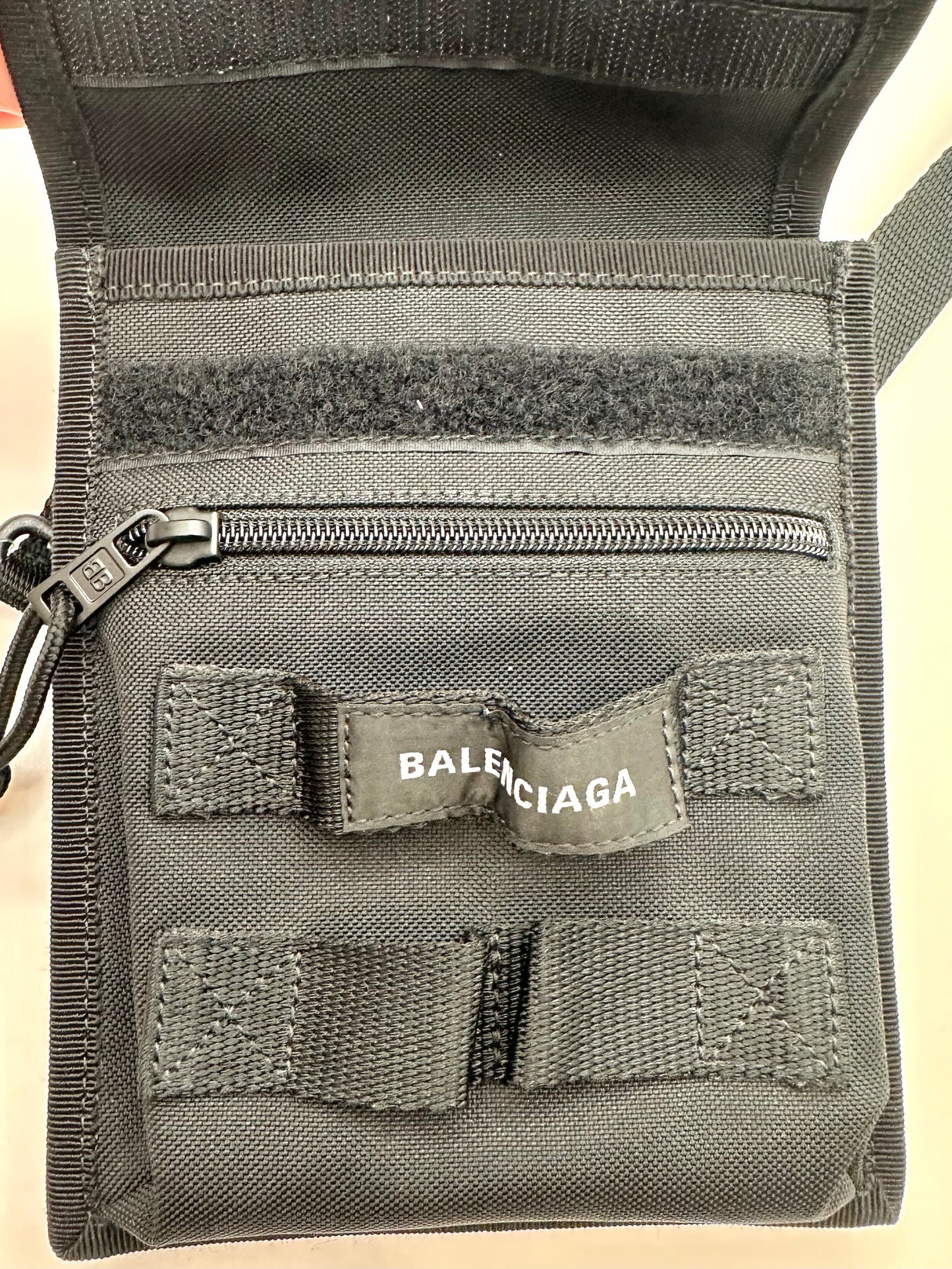 Balenciaga Black Small Army Nylon Pouch