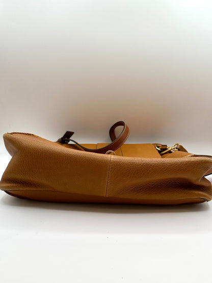 Chloe Brown Leather 'Lexa' Medium Shoulder Bag