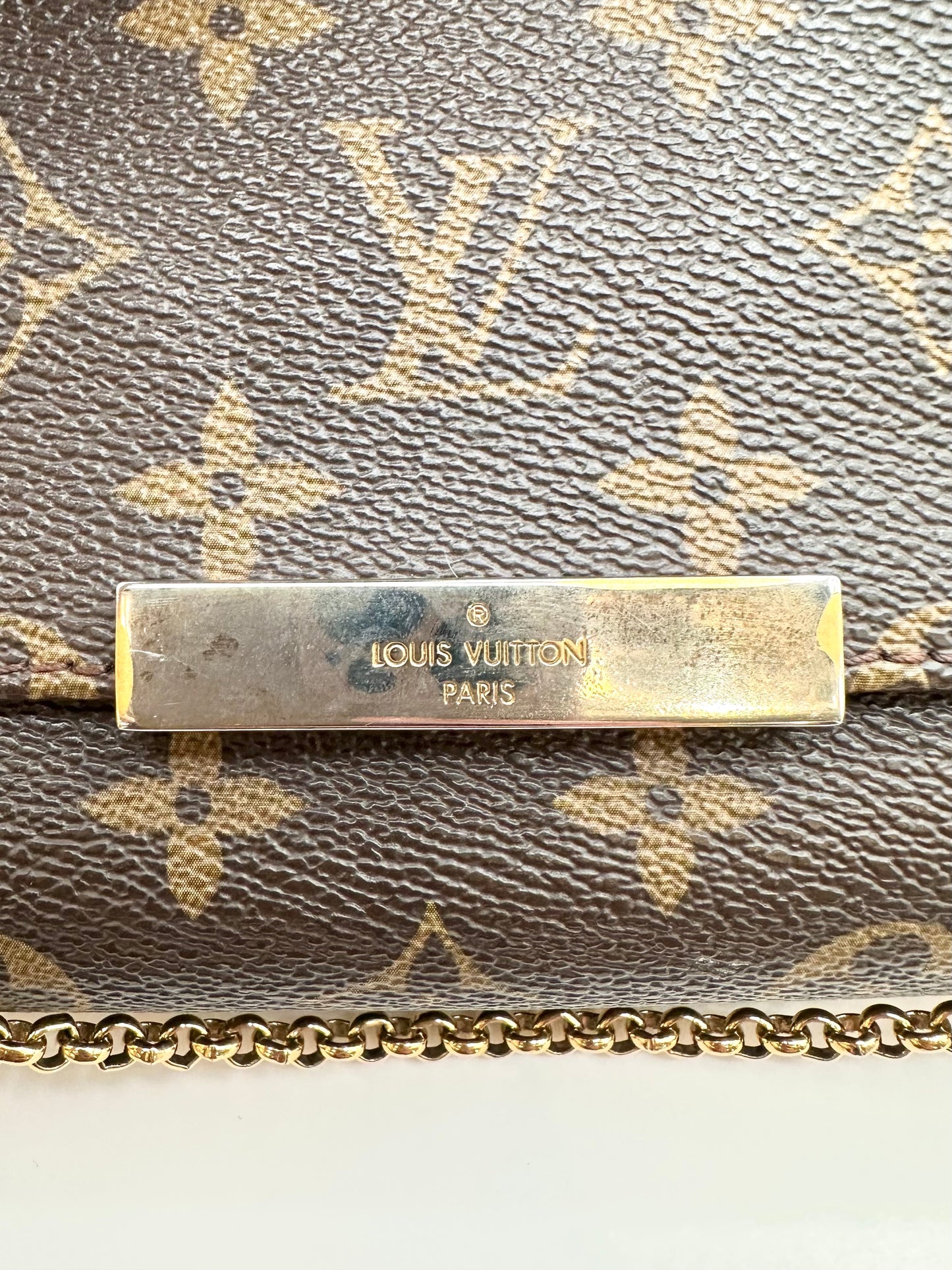 Louis Vuitton Monogram 'Favorite MM' Chain Clutch