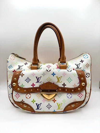 Louis Vuitton White Multicolor Monogram 'Rita' Bag