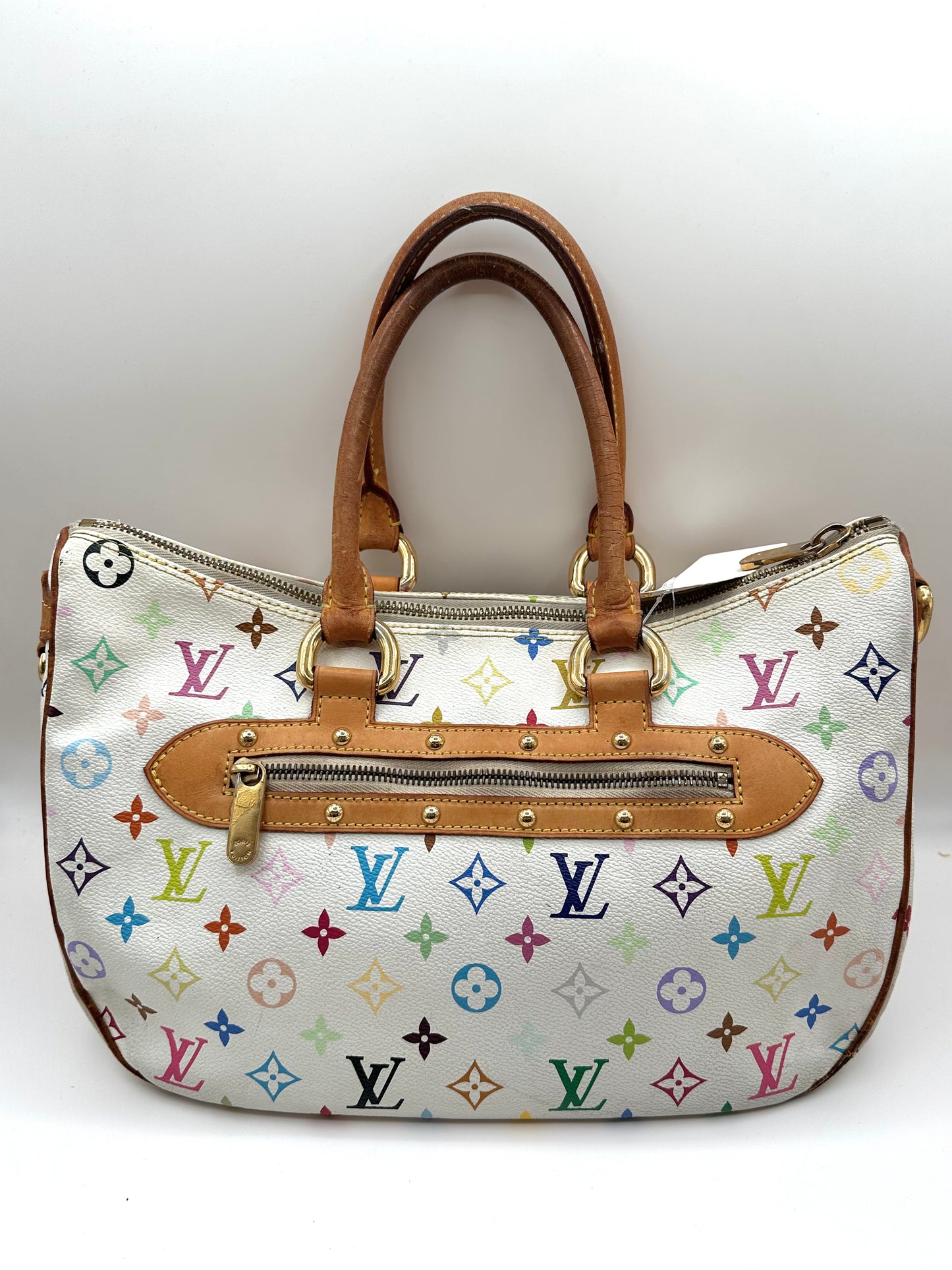 Louis Vuitton White Multicolor Monogram 'Rita' Bag