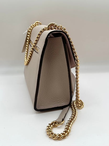Louis Vuitton Greige 'Mylockme' Chain Pochette Bag