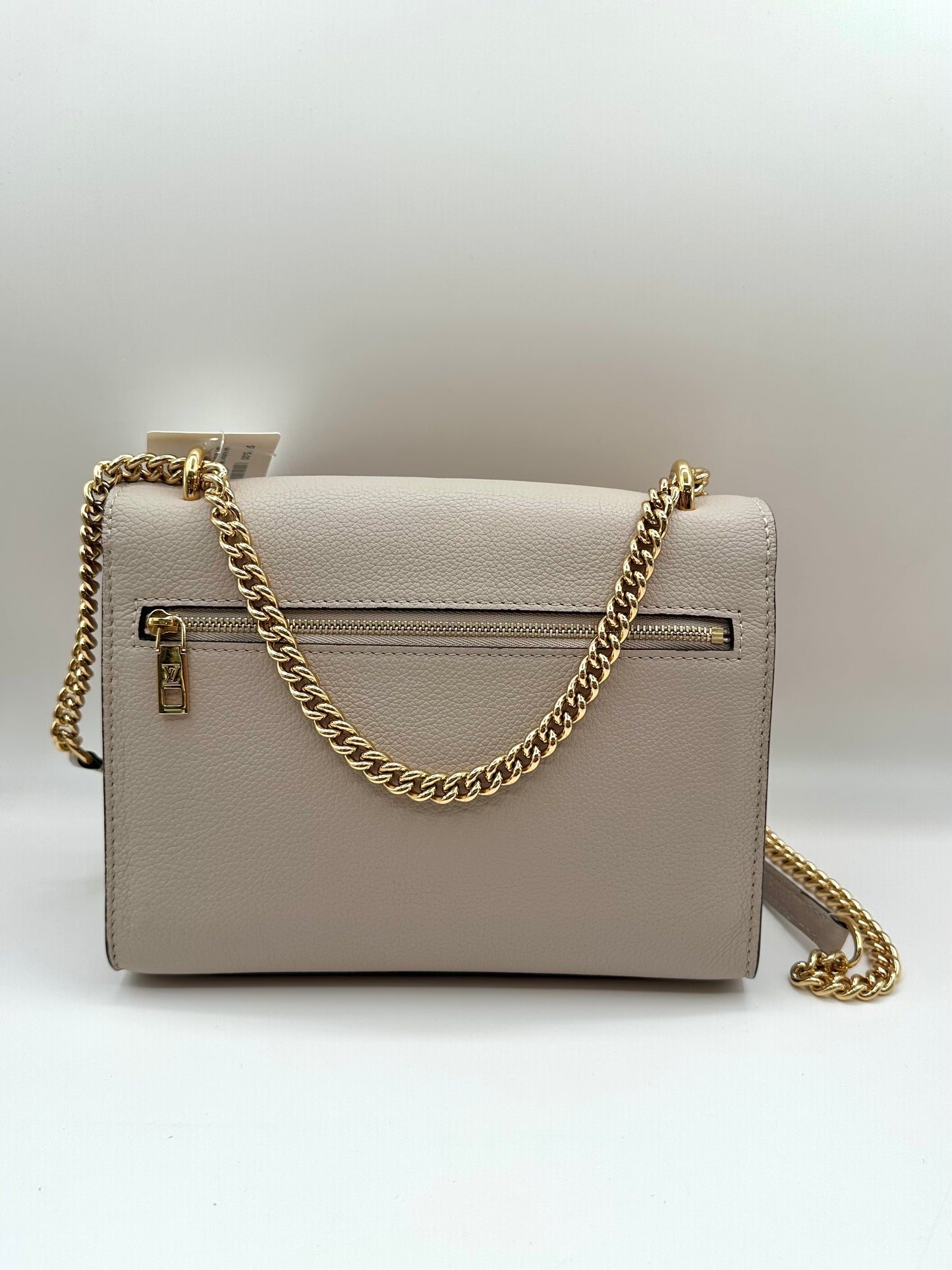 Louis Vuitton Greige 'Mylockme' Chain Pochette Bag