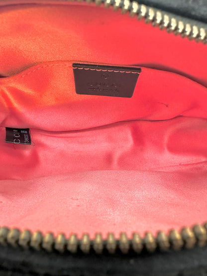 Gucci GG Black Marmont Belt Bag Matelasse Velvet