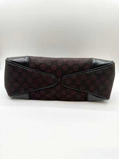 Gucci Brown Monogram Nylon 'Colbert' Hobo Bag