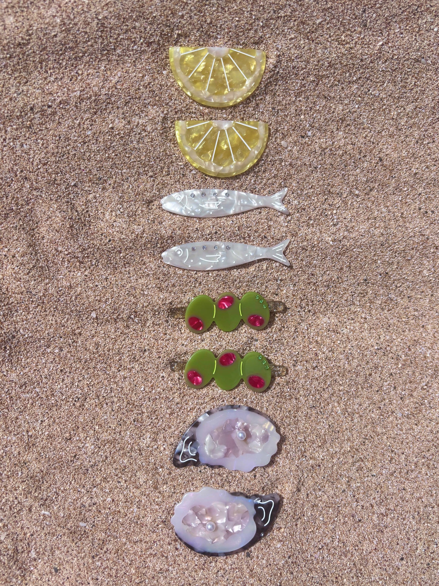 Martini Olive Clip Set