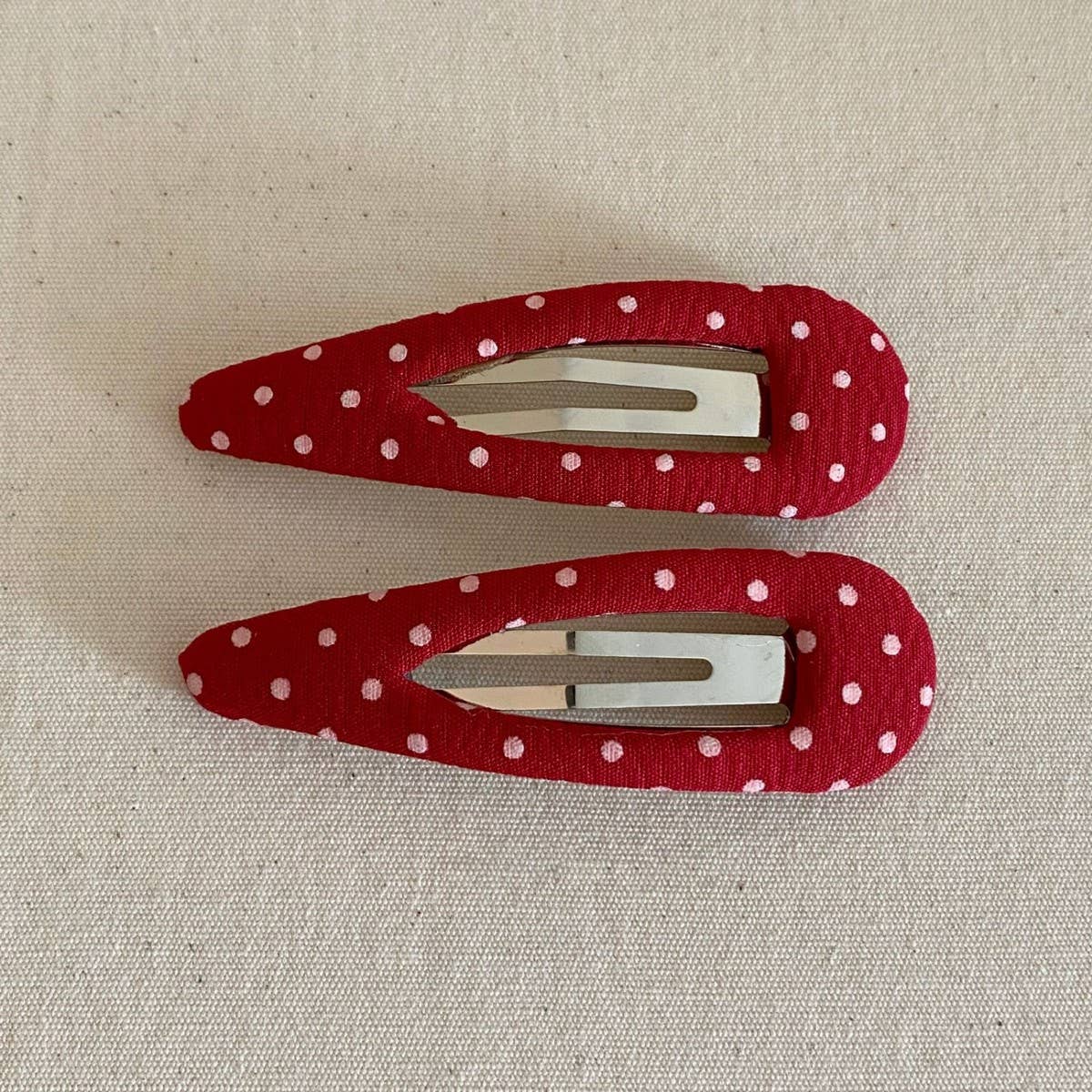 Red Polka Dot BB Clip Cute Side Bangs Clip