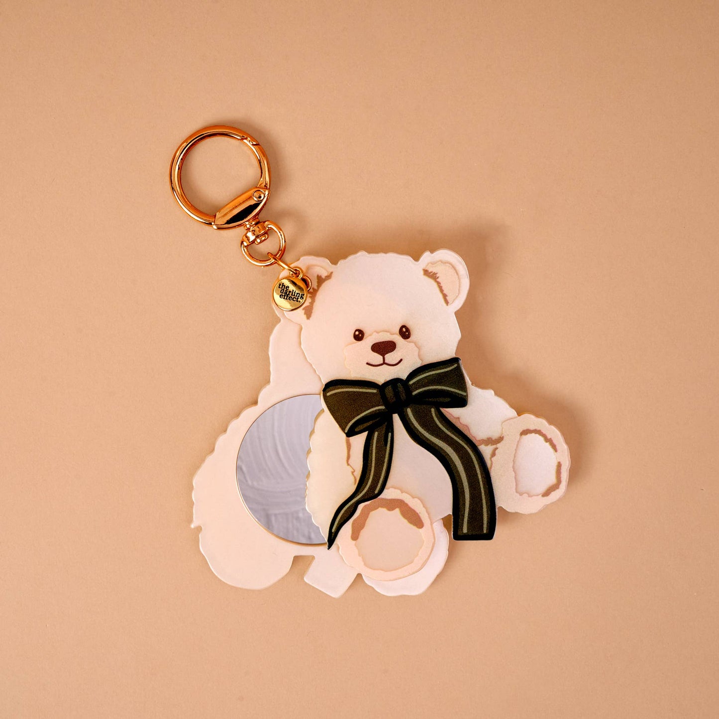 Mirror Bag Charm-Teddy Bear Theo