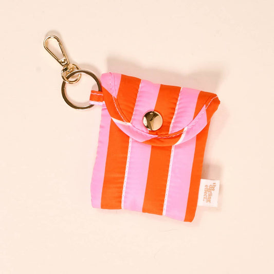 Puffy Earbud Case–Sicily Stripes Pink